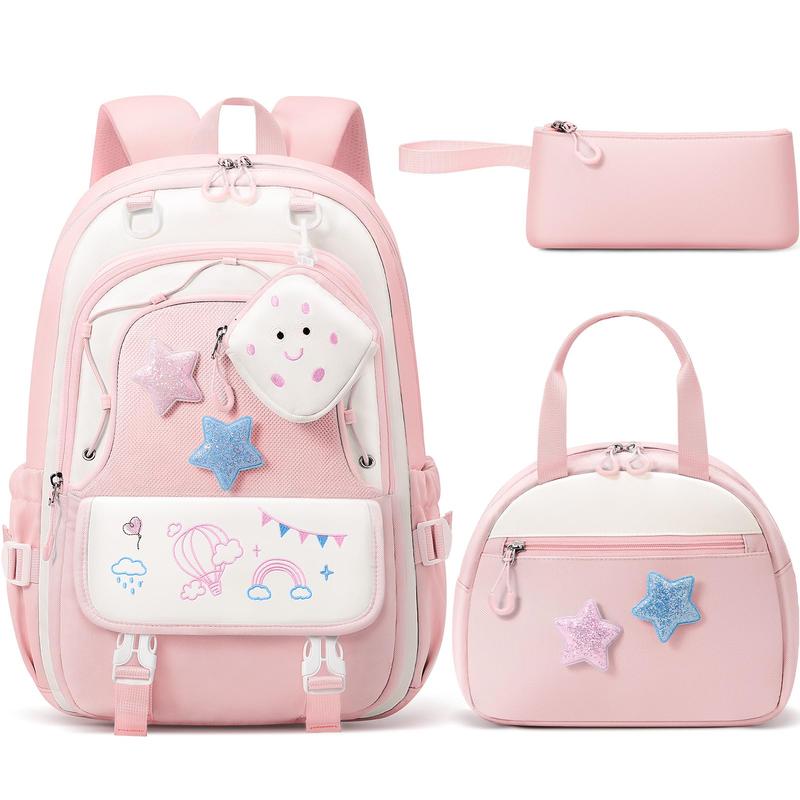 Fimibuke 3-in-1 Kids Backpack Set with Lunch Bag & Pencil Case