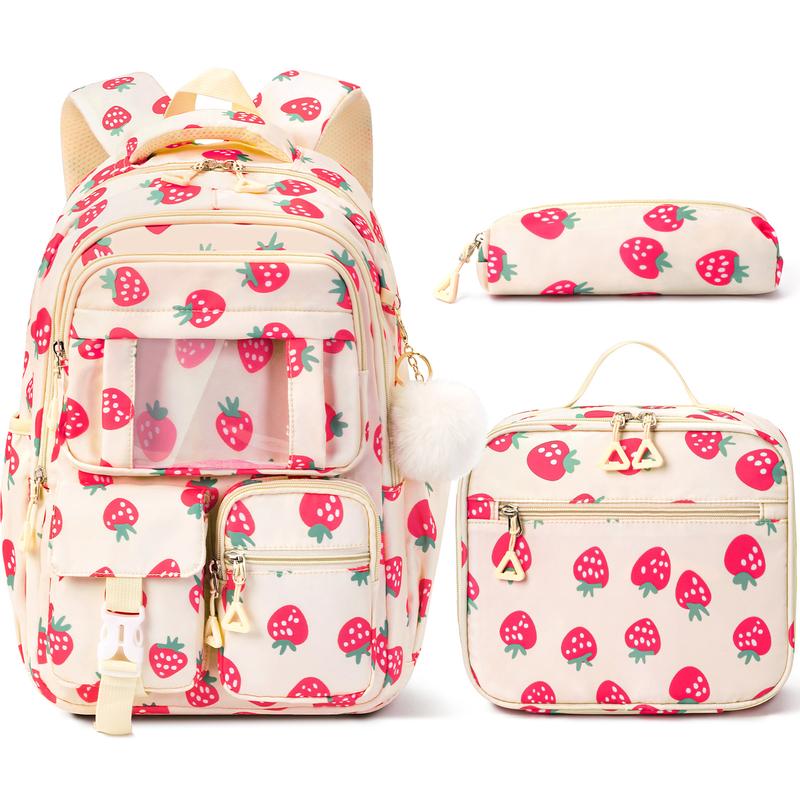 Fimibuke 3-in-1 Kids Backpack Set with Lunch Bag & Pencil Case