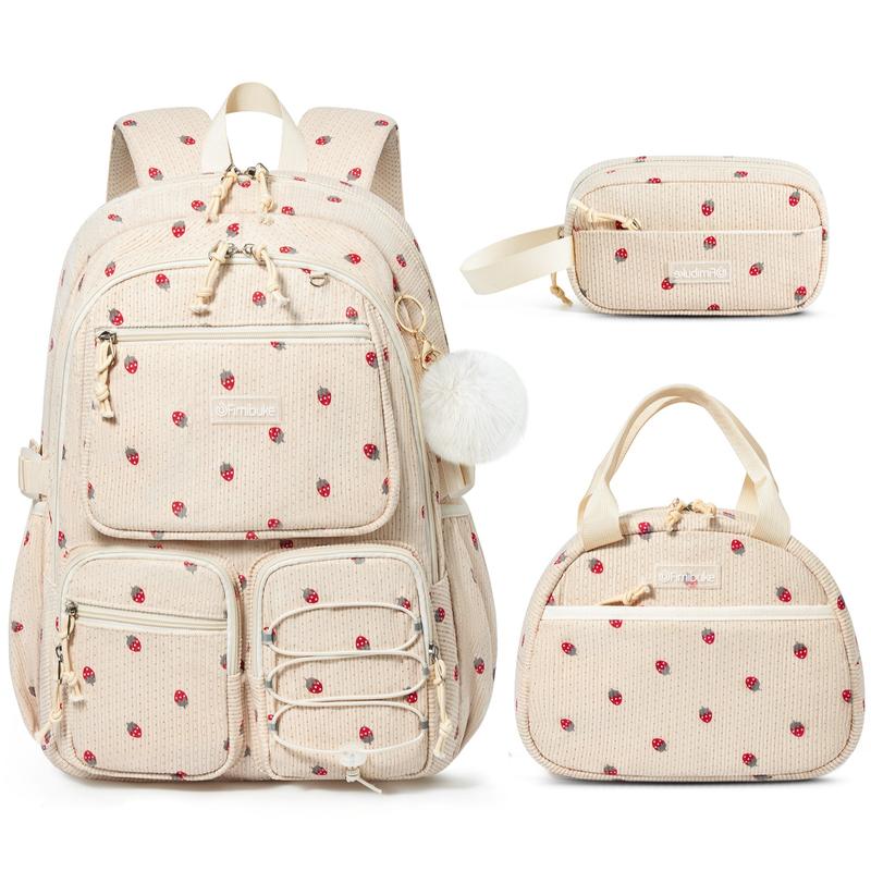 Fimibuke 3-in-1 Kids Backpack Set with Lunch Bag & Pencil Case