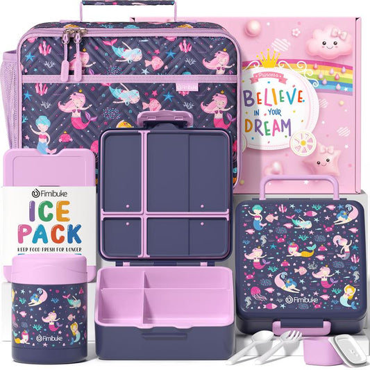 Fimibuke Bento Lunch Box with 4 Compartments – Multiple Set Options