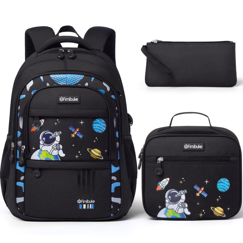 Fimibuke 3PCS Girls Backpack Set – Waterproof Bag with Lunch & Pencil Case