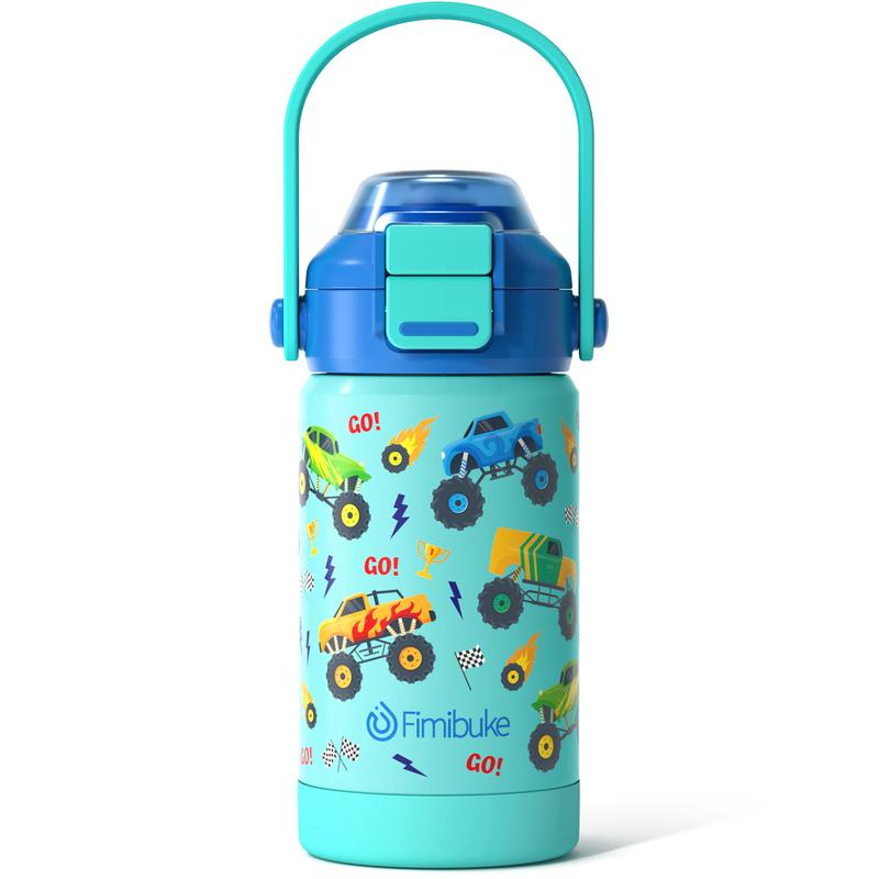 Fimibuke BPA-Free Insulated Water Bottle – 14/18oz Leak-Proof with 2-in-1 Lid