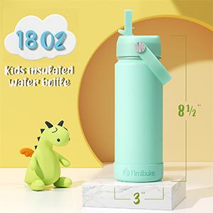 Fimibuke Insulated Water Bottle - BPA-FREE 18/8 Stainless Steel Cup with Straw Travel Tumbler Double Wall Vacuum Leak Proof Water Bottle for School Boys Girls dealsforyoudays
