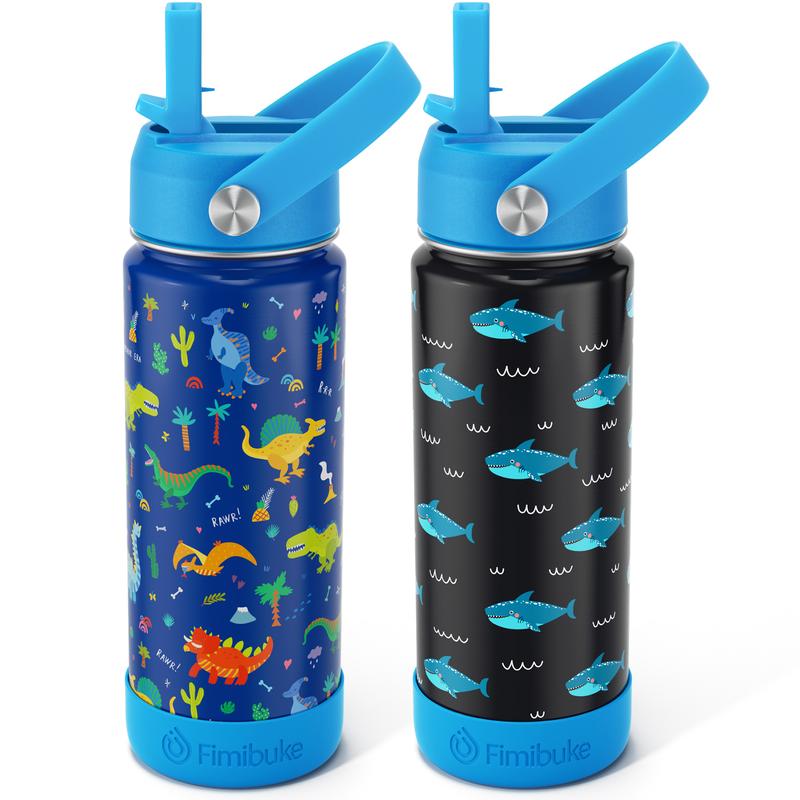 Fimibuke Insulated Water Bottle – BPA-Free Stainless Steel, Straw, Leak-Proof