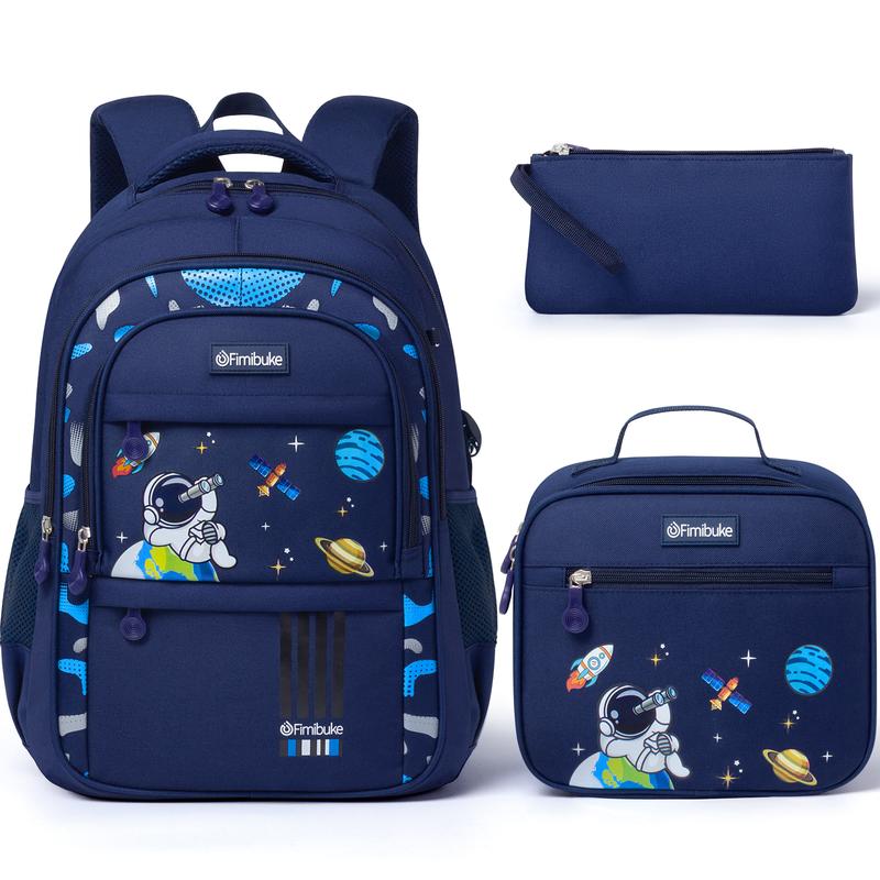 Fimibuke 3PCS Girls Backpack Set – Waterproof Bag with Lunch & Pencil Case