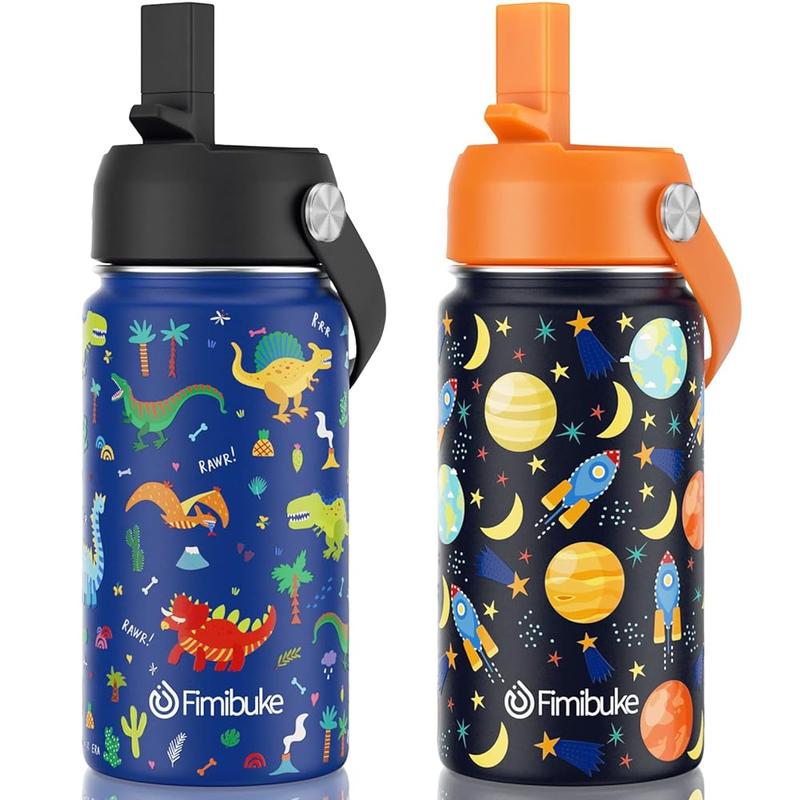 Fimibuke Insulated Water Bottle – BPA-Free Stainless Steel, Straw, Leak-Proof